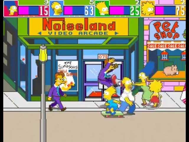 The Simpsons Arcade Game 4 player Netplay 60fps