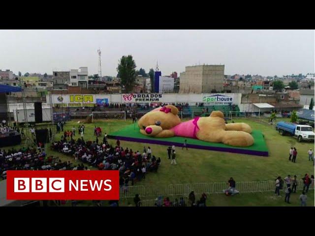 Giant teddy 'breaks world record'- BBC News