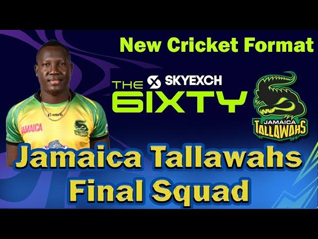 The 6IXTY Cricket 2022 Jamaica Tallawahs Final SquadNew Cricket Format⭐JT Squad player | Sixty