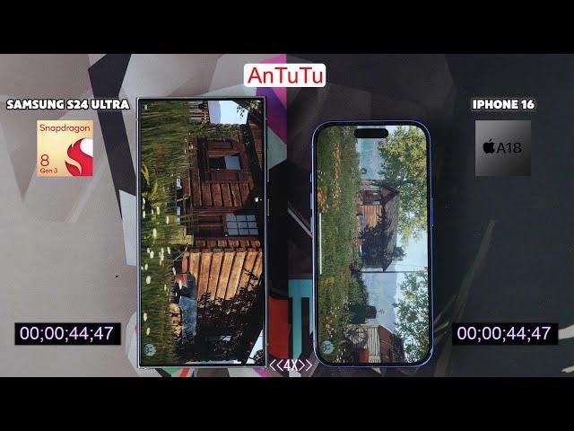 iPhone 16 vs Samsung Galaxy S24 Ultra AnTuTu Benchmark Scores