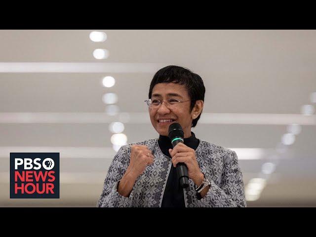 Nobel-winner Maria Ressa on how the future of journalism and democracy are linked