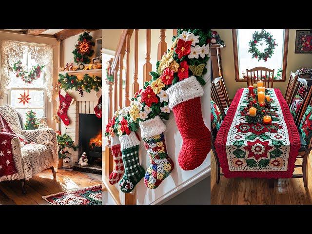 Crochet-Inspired Christmas Cottage: Cozy Decorating Ideas to Turn Your Home into a Winter Wonderland