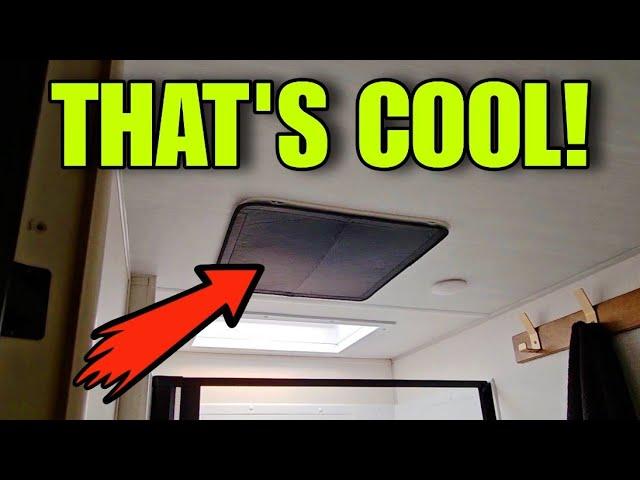 Furrion Chill Cube AC Update RUNNING CONTINUOUSLY!  Plus Safoner 14" Ceiling Vent Cover!