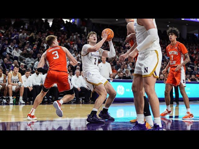 Men's Basketball - Northwestern Wins Overtime Thriller Over No. 19 Illinois (12/6/24)