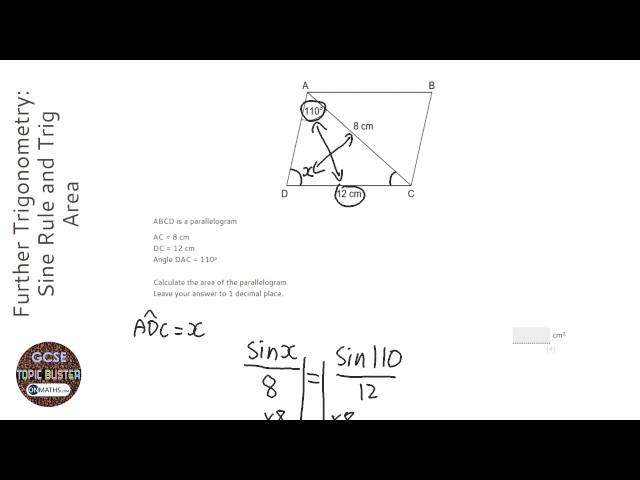 Further Trigonometry: Sine Rule and Trig Area (Grade 7) - OnMaths GCSE Maths Revision