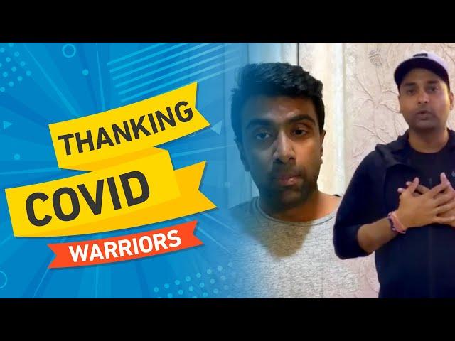 Ravichandran Ashwin & Amit Mishra Thank Those Fighting #COVID19