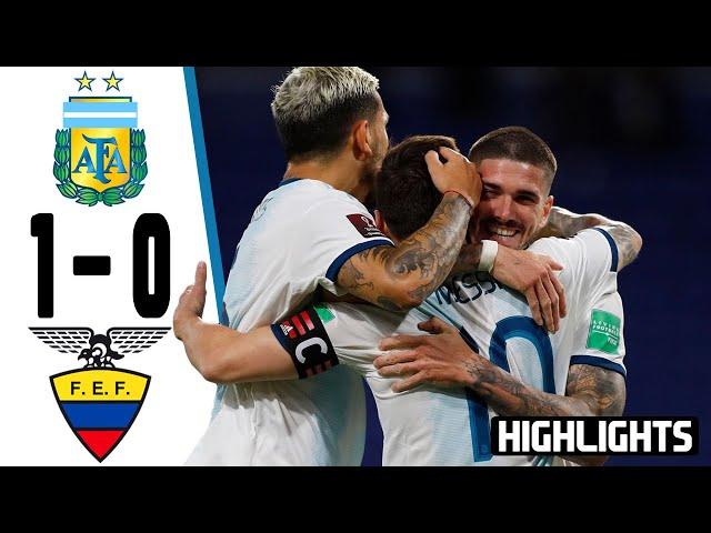 Argentina VS Ecuador 1-0 | Eliminatorias | 08-10-2020 | Resumen y Goles | Goals & Highlights