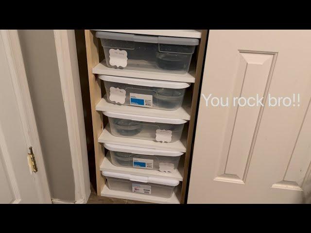 DIY Snake Rack Part 2 Getting it in and setup! *BUDGET FRIENDLY*