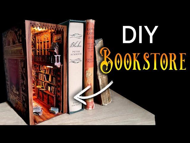 Building a MINI Bookstore in a Book Nook (So many 's) + Cutebee GIVEAWAY