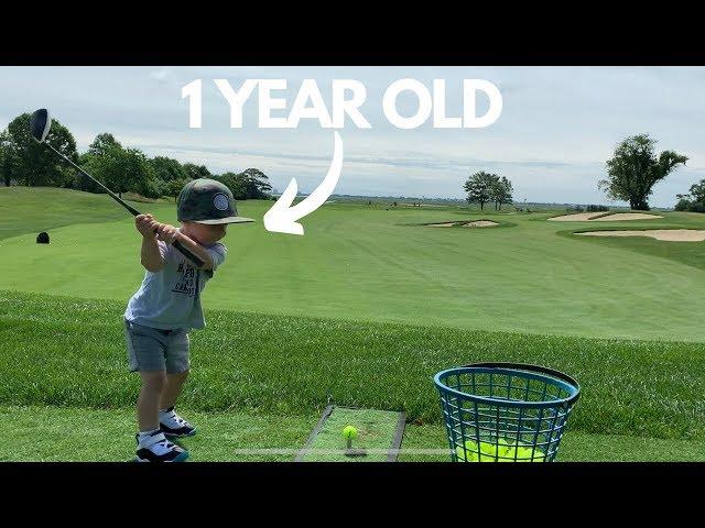 World Record Longest Golf Drive By A 1 Year Old