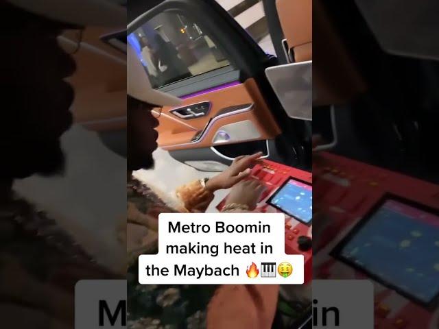 Metro Boomin Making Heat in the Maybach 