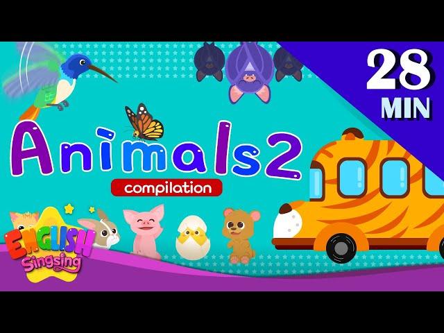 Kids vocabulary Theme "Animals 2" - Words Compilation