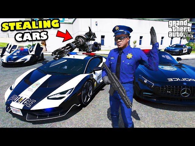 Franklin Stealing Hyper Sports Cars From Police In GTA 5