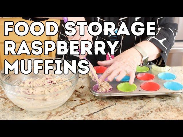 Food Storage Raspberry Muffins