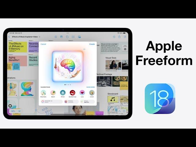 iPadOS Update: Apple Freeform in iPadOS 18