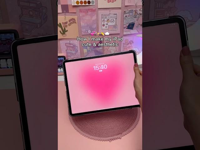 how I make my iPad cute & aesthetic  homescreen tutorial | widgets | iPad apps | procreate