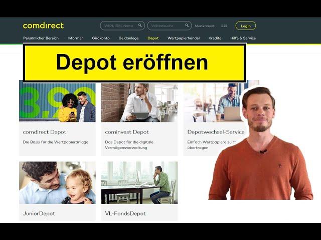 Kostenlos Depot eröffnen - Comdirect Schritt für Schritt Komplettanleitung