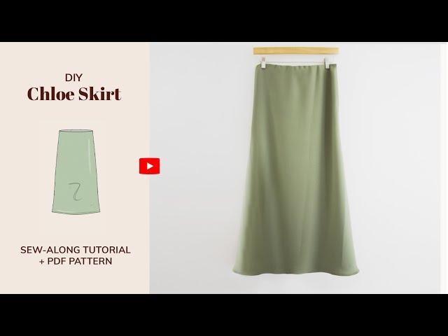 DIY Chloé Bias Midi Skirt Tutorial - tintofmintPATTERNS