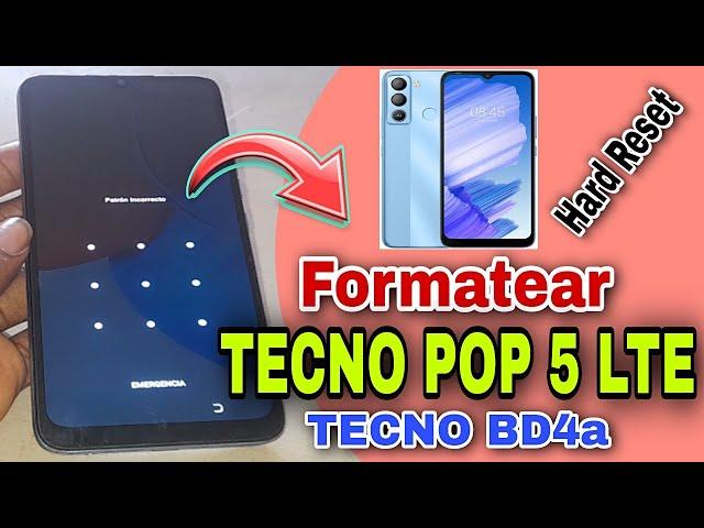 Formatear TECNO POP 5 LTE, Hard Reset TECNO BD4a