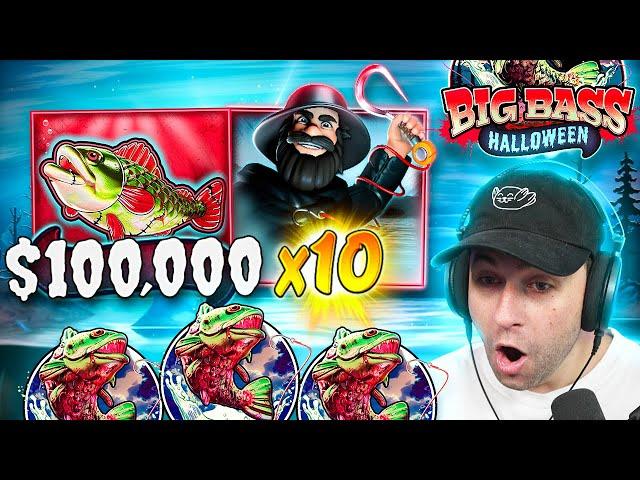 I got a MAX BET BONUS on the *NEW* BIG BASS HALLOWEEN!! MASSIVE FISH!! (Bonus Buys)