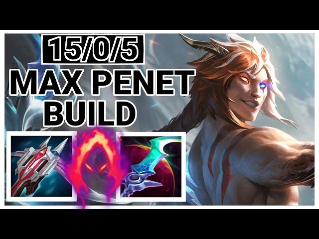 THE ULTIMATE MAXIMUM PENETRATION KAYN BUILD! - League of Legends