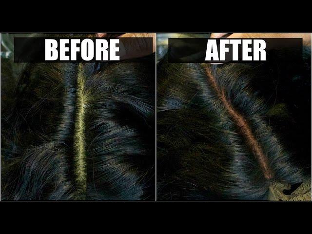 How To Tint/Darken A Silk Base Closure | StylesByFash