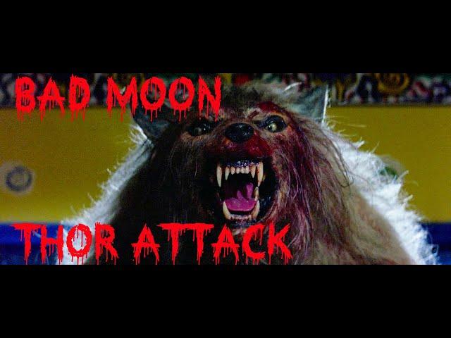 Bad Moon 1996 - thor attack scene - werewolf final fight HD