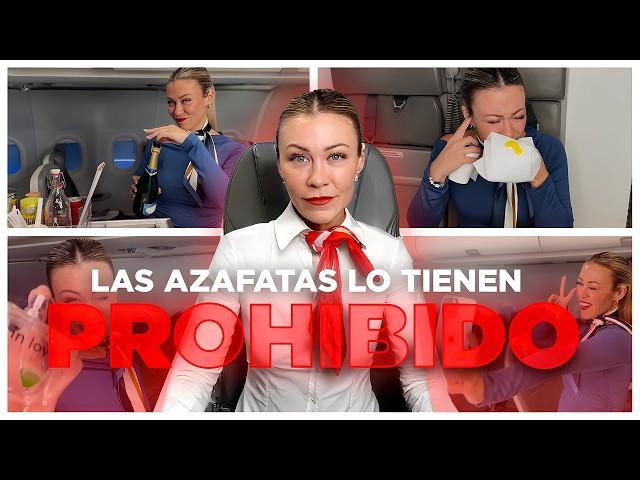 20 COSAS que TIENEN PROHIBIDO HACER las AZAFATAS en UN AVIÓN