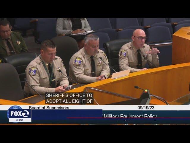 Santa Clara County supes give OK for more military equipment, demand more study on tear gas use in j