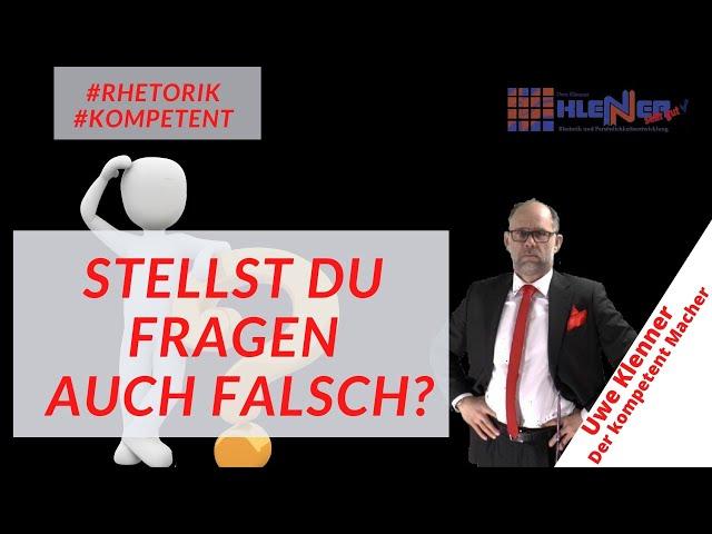 Das machst auch du beim Fragen falsch!   #Rhetorik