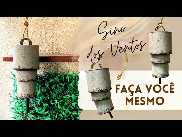 Decoração com LATAS | Ideia INCRÍVEL | Sino dos Ventos | DIY do Lixo ao Luxo | BOHO Decor