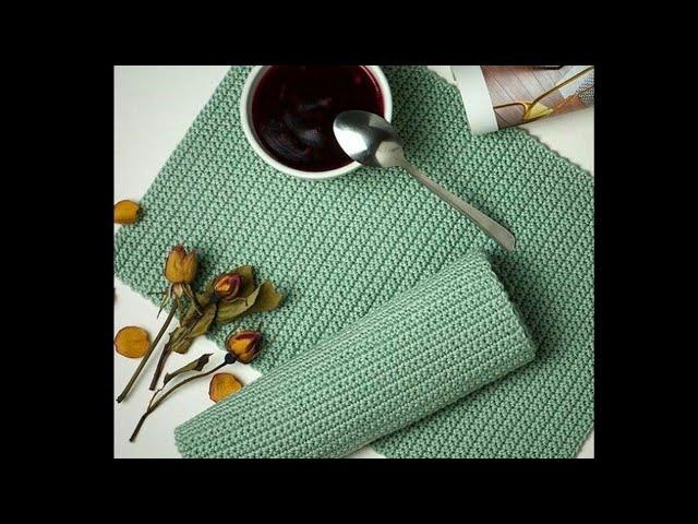 How to crochet an easy placemat full tutorial