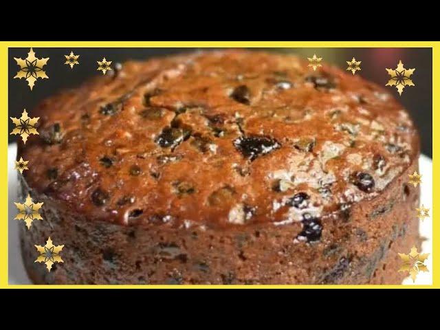 Super Moist Fruit Cake Recipe for Christmas /Simple and Easy Soaked Fruit Cake Recipe 4 Ingredient