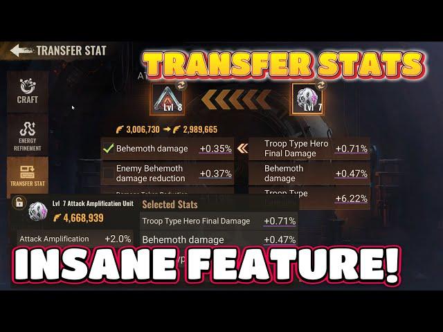 State of Survival :Insane gem Feature ! Stats Transfer !!