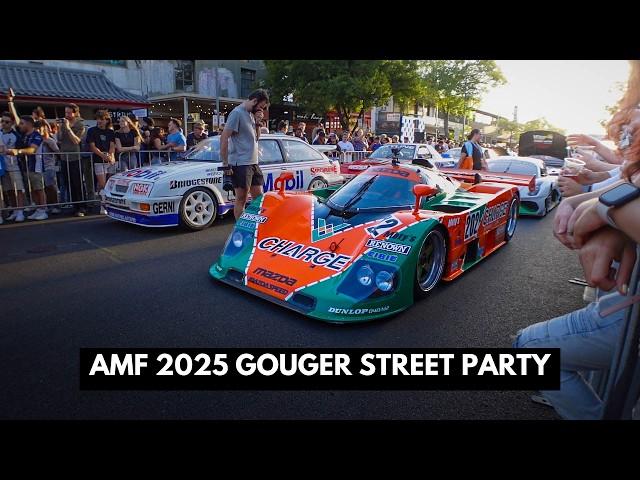 GOUGER STREET PARTY || Adelaide Motorsport Festival 2025 || LFA, 767b, Historic Race Cars