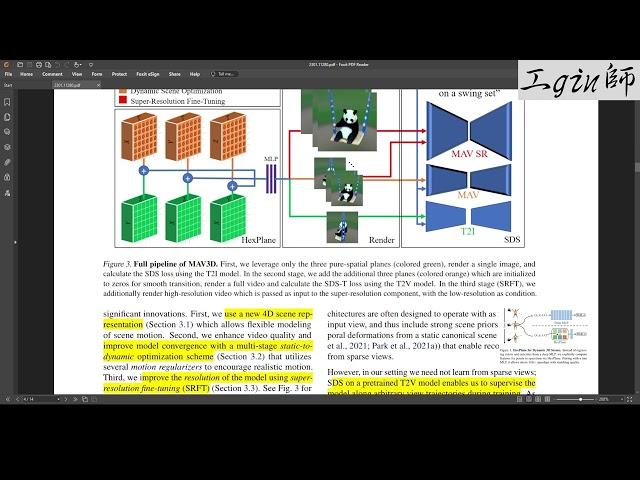 [論文導讀] Text-To-4D Dynamic Scene Generation (文字轉3D動畫AI)