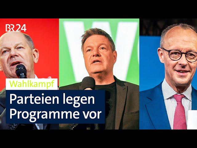 Wahlkampf: Parteien legen Programme vor | BR24