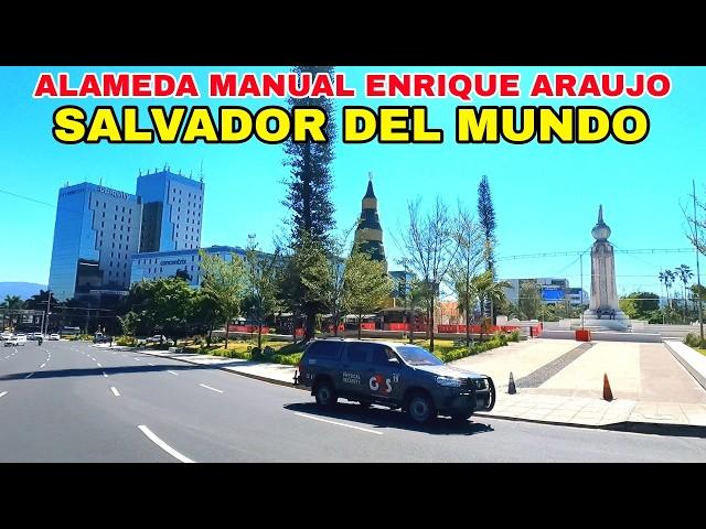 ASI ESTA ALAMEDA MANUAL ENRIQUE ARAUJO Y SALVADOR DEL MUNDO. #elsalvador