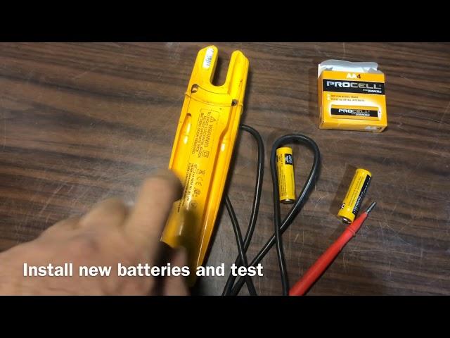 Fluke T5-600/1000 How to Replace Batteries easy and quick