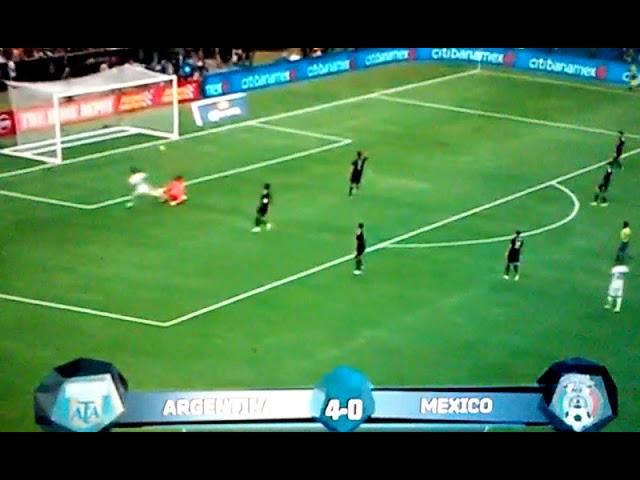 MEXICO 0-4 ARGENTINA. | goleada HISTORICA""