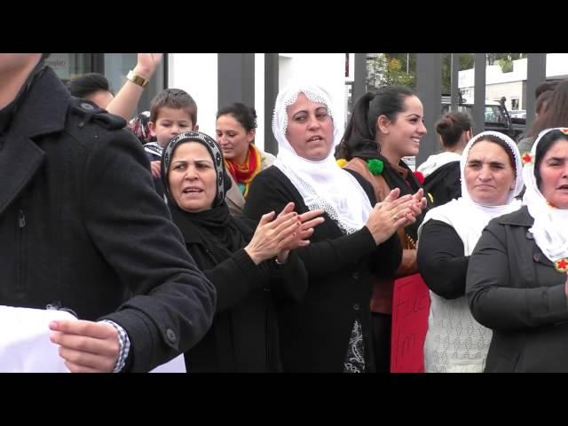 Kurden demonstrierten in Korbach gegen IS