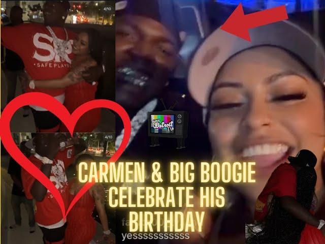 Carmen and Big Boogie OUTSIDE Celebrating his BIRTHDAY ️ CARMEN says she is living her BEST LIFE