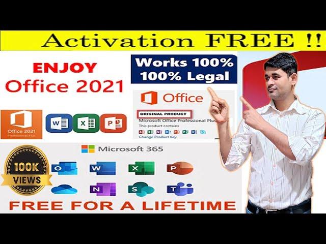 How to Download & install MS Office 365 | 2021 for Free step by step Guide | Free Activation | Hindi