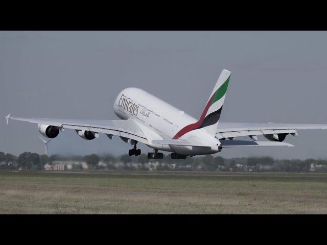 A380 Take Off At Amsterdam Airport Schiphol Polderbaan (EHAM/AMS)