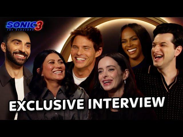 Shadow Vs Cyclops!? HILARIOUS Sonic Move 3 Interview | Ben Schwartz, James Marsden & More!