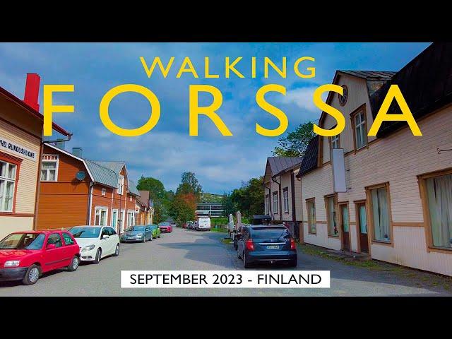 Walk around Forssa, September 2023, Finland [4K] #slowtv