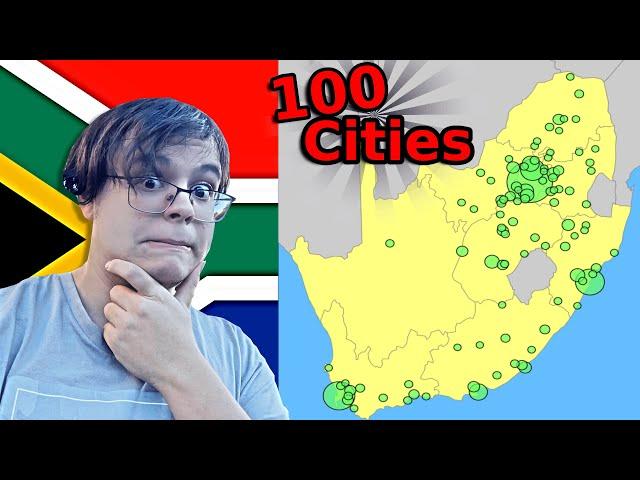 I Name The 100 Biggest Cities in South Africa