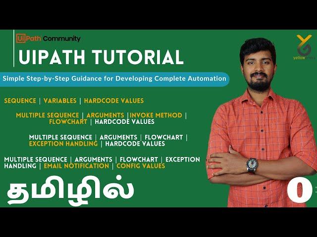 UiPath | Excel Complete Automation All-in-One Tutorial Series  | தமிழில் | Yellowgreys