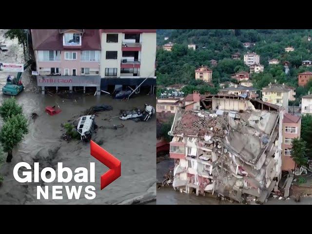 Hundreds evacuated in northern Turkey as flash floods kill at least 10 people