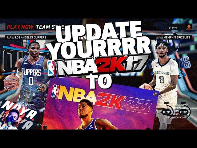 HOW TO UPDATE YOUR NBA 2K17 TO NBA 2K23 || UPDATE YOUR ROSTER, CF AND PORTRAIT